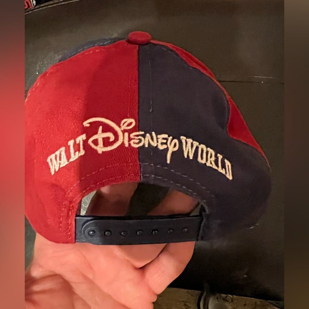Vintage 1996 Walt Disney World Mickey Mouse Colorblock Snapback Hat - Picture 4 of 7